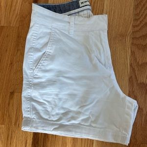 White jeans shorts